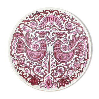 Assiette céramique emaillée vintage