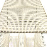 Large Mathieu Mategot style white and black vintage 60s table