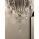 Transparent Murano Style Glass Chandelier