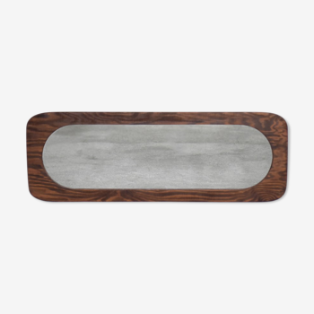 Miroir scandinave en bois, années 50