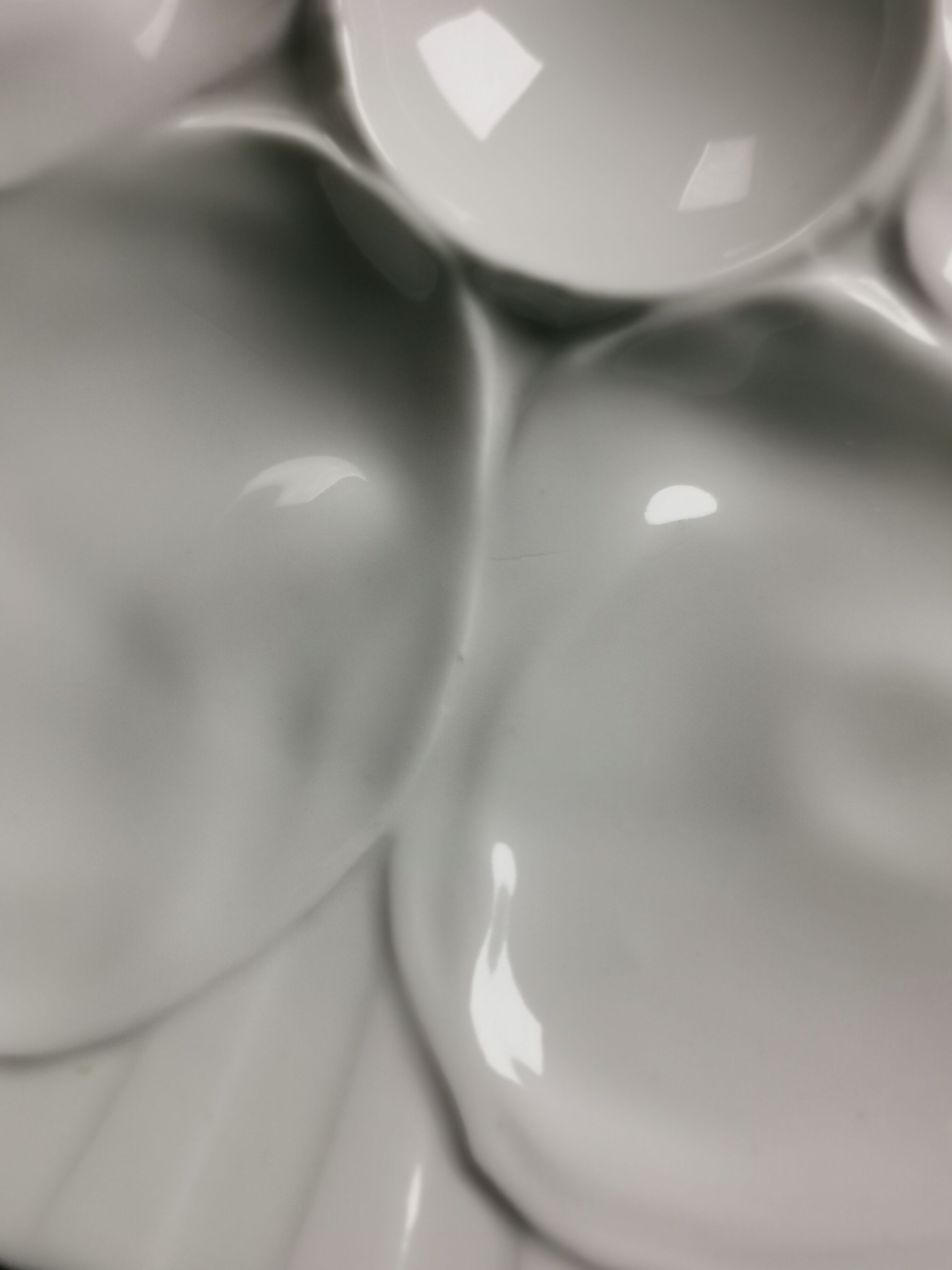 Ensemble de 6 assiettes Pillivuyt porcelaine blanche
