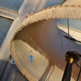 Vintage Sèvres crystal and wrought iron floor lamp from the 1950s