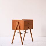 Scandinavian teak bedside table