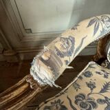 Pair Of Louis XV Queen Armchairs In Carved And “chené” Wood, 18th Century