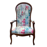 Fauteuil Voltaire en noyer