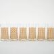 Set of six glasses, Italian design, 1960s, manufactured in Italy