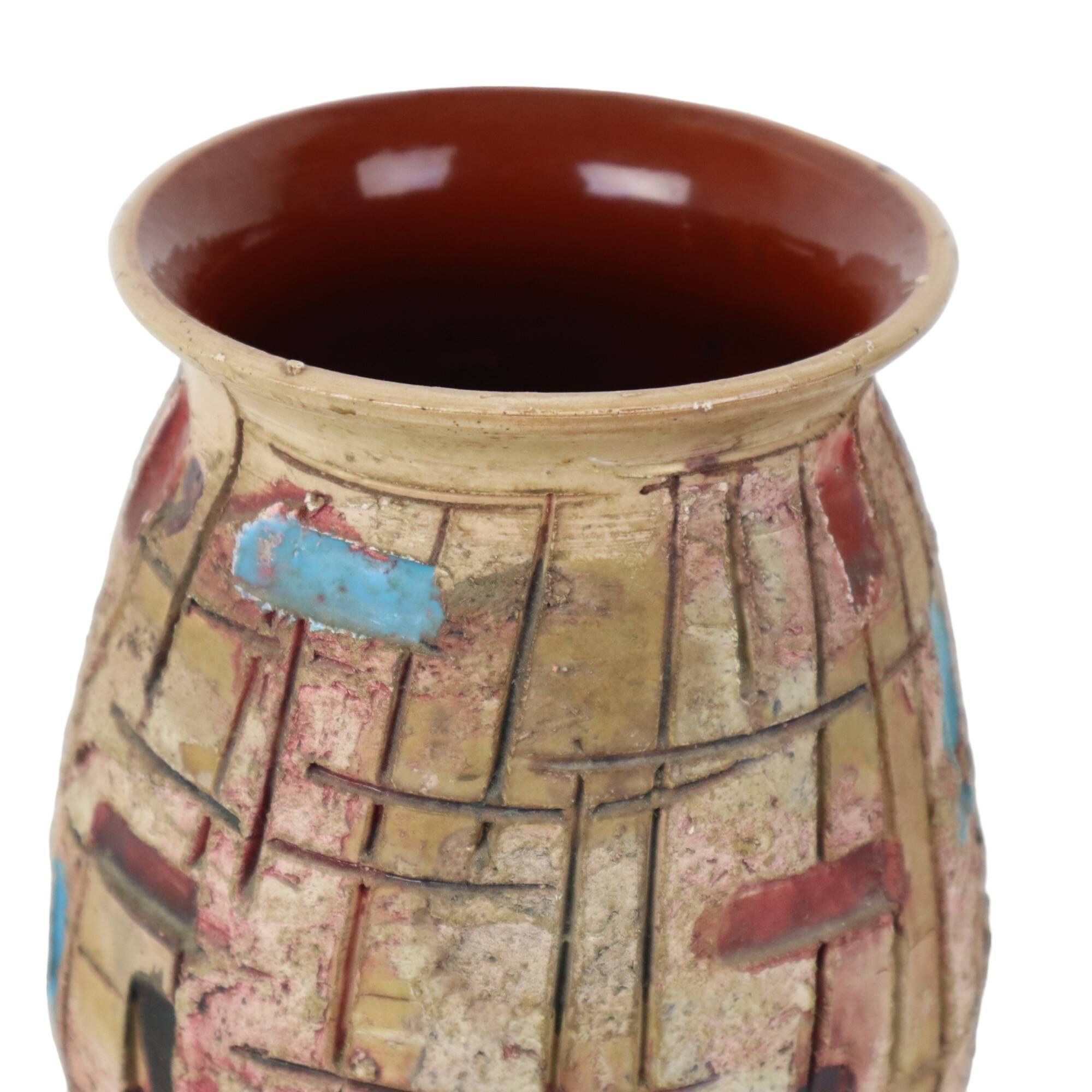 Vintage Italian Design Vase Ceramic Nuovo Rinascimento 1960s