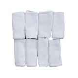 Lot de 8 serviettes en lin damassé