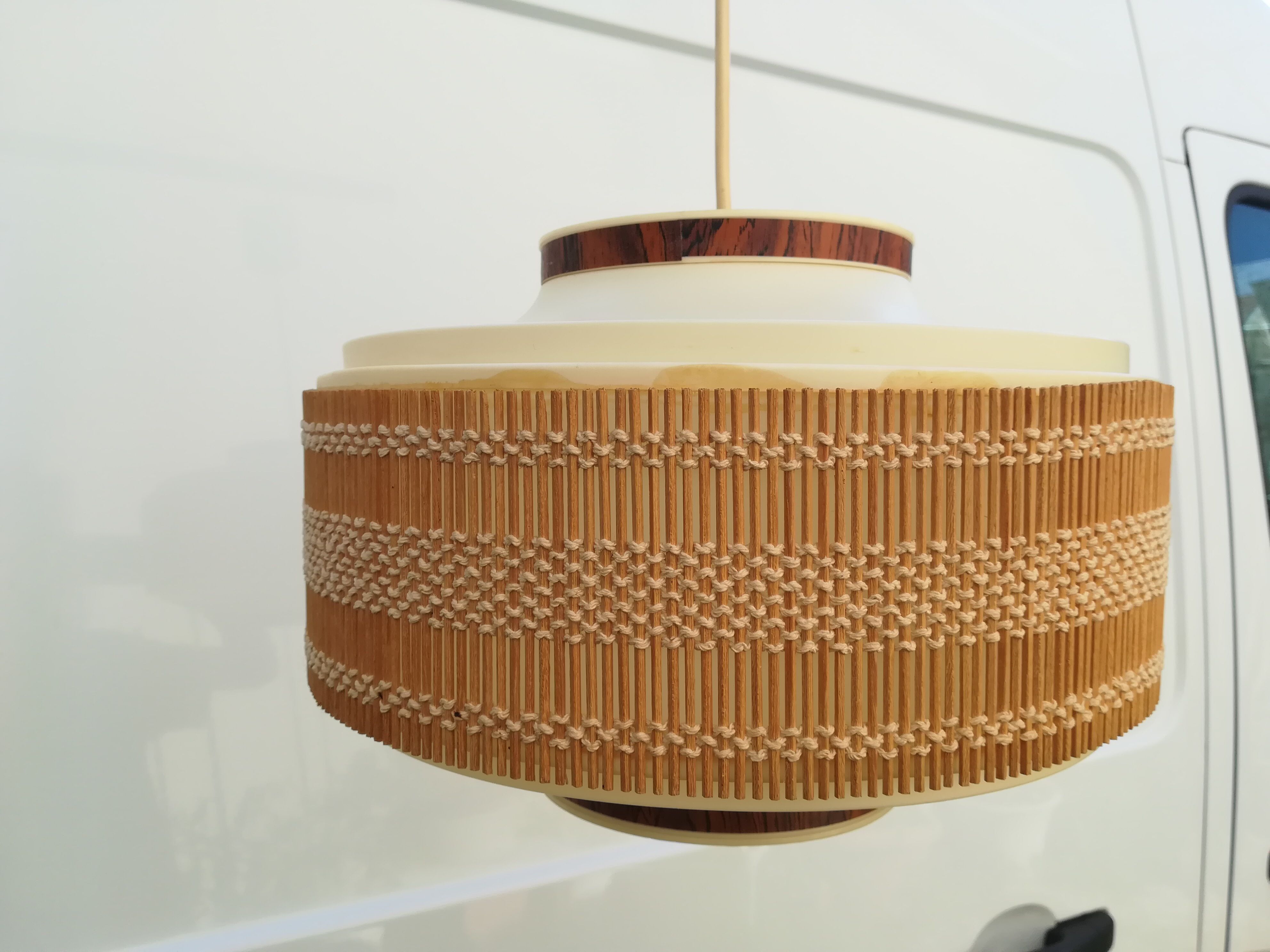 Plastic suspension and rattan