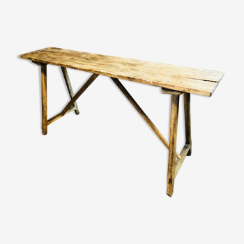 Table appoint rustique en bois