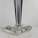 Table lamp in stainless steel and plexiglass from the Le Dauphin brand