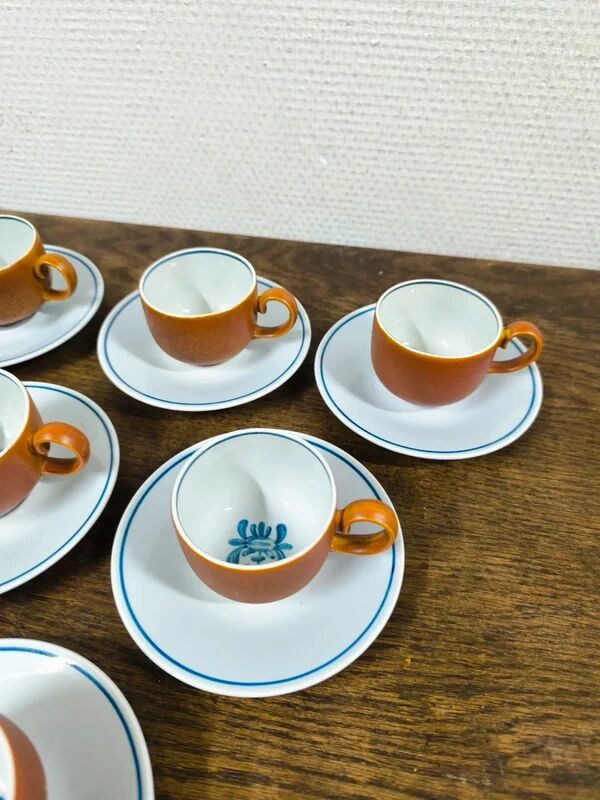 Ensemble de 6 tasses + sous tasse Villeroy et Boch Chekiang
