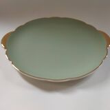 Villeroy & Boch celadon and gold pie dish
