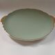 Plat à tarte Villeroy & Boch céladon et or