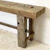 Vintage solid wood workbench