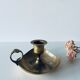Old brass candlestick