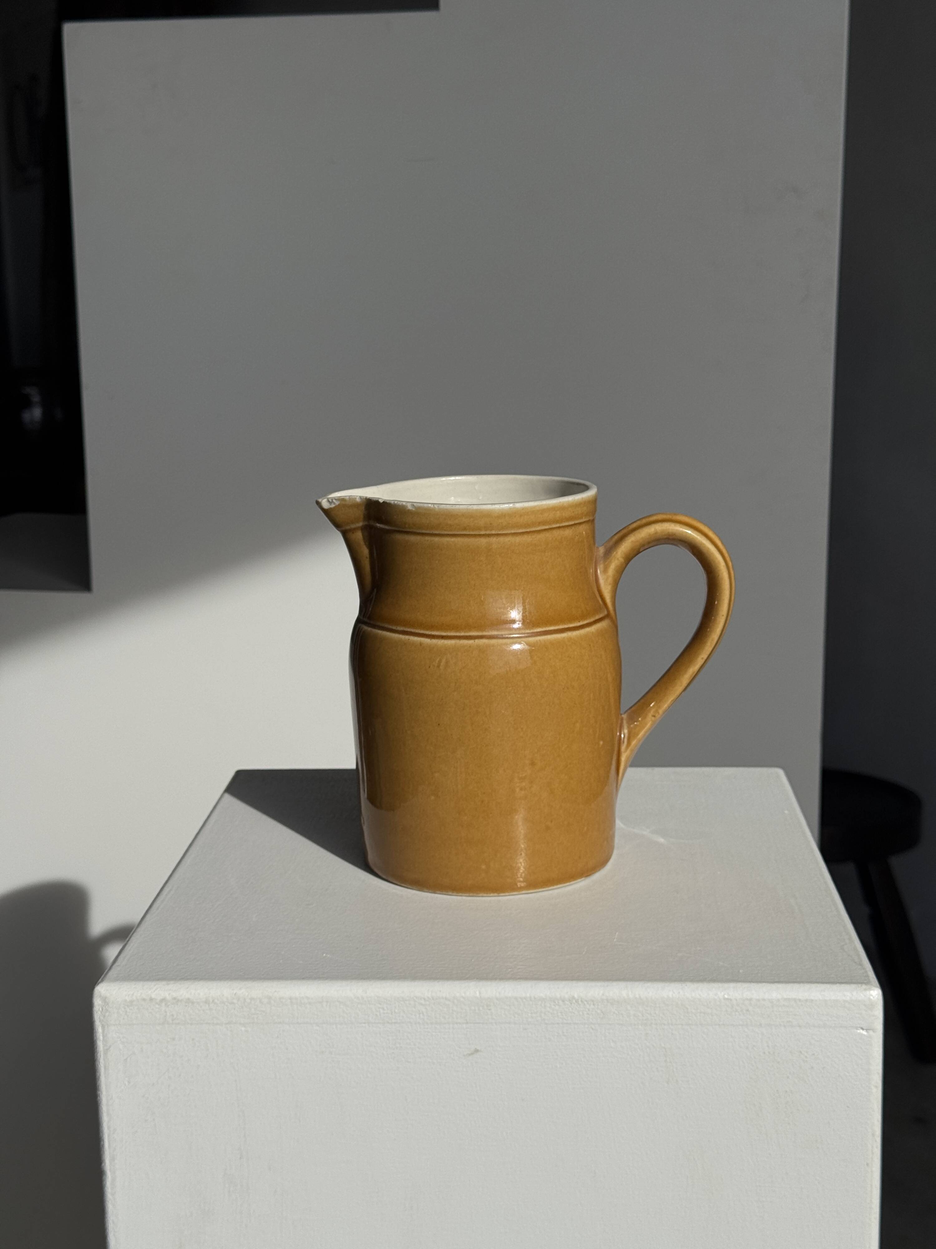 Carafe en céramique jaune Grès Kilt 1 litre H17
