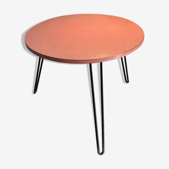 Thonet, round coffee table CM 129, France 1950