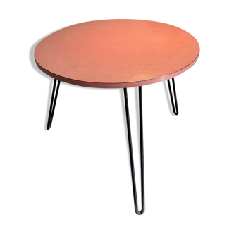 Thonet, round coffee table CM 129, France 1950