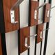 Scandinavian wall-mounted locker from the 60s in teak