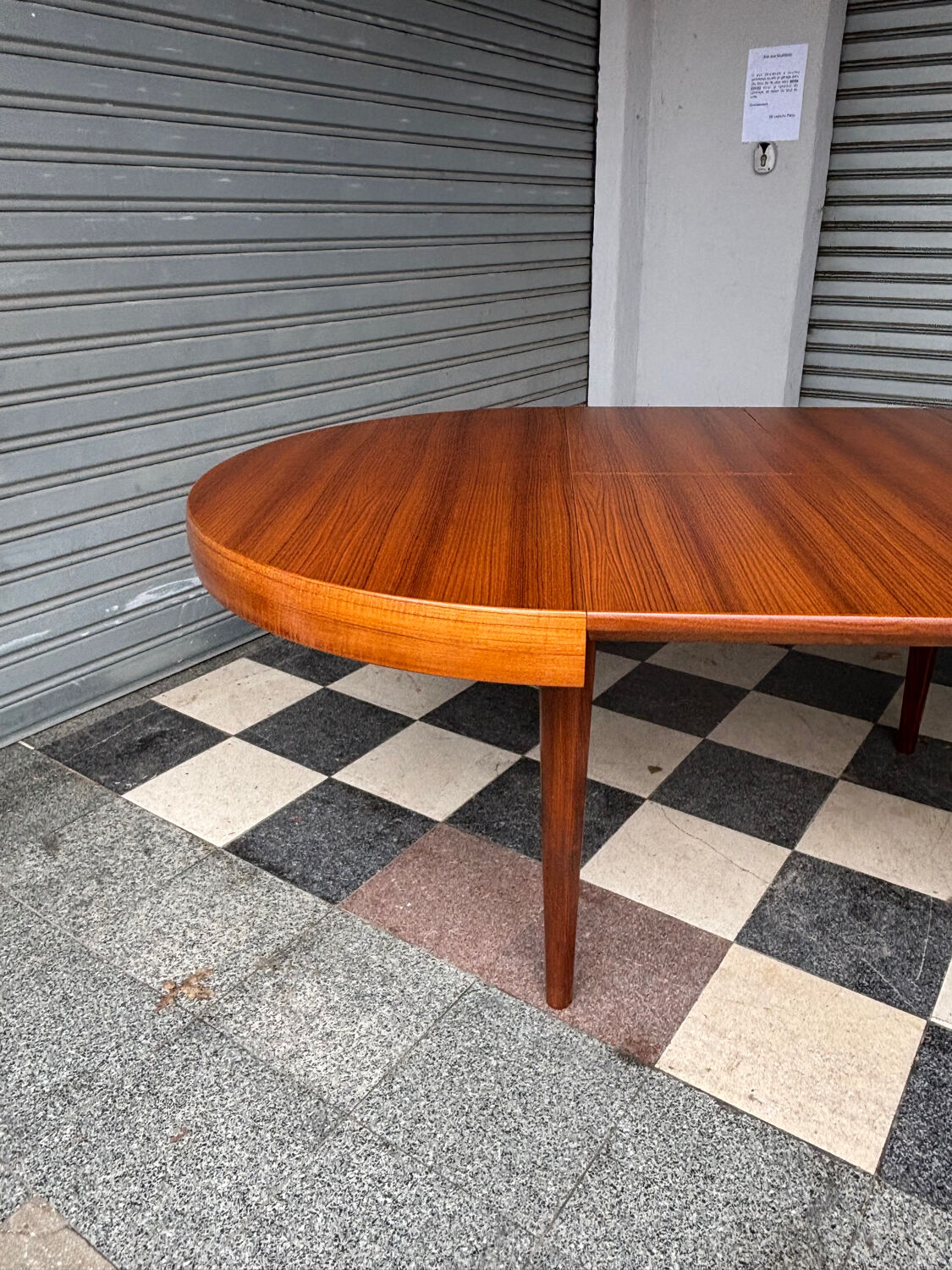 Table extensible en teck vintage