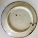 Ceramic plate with marine decoration in grisaille, hand-painted.