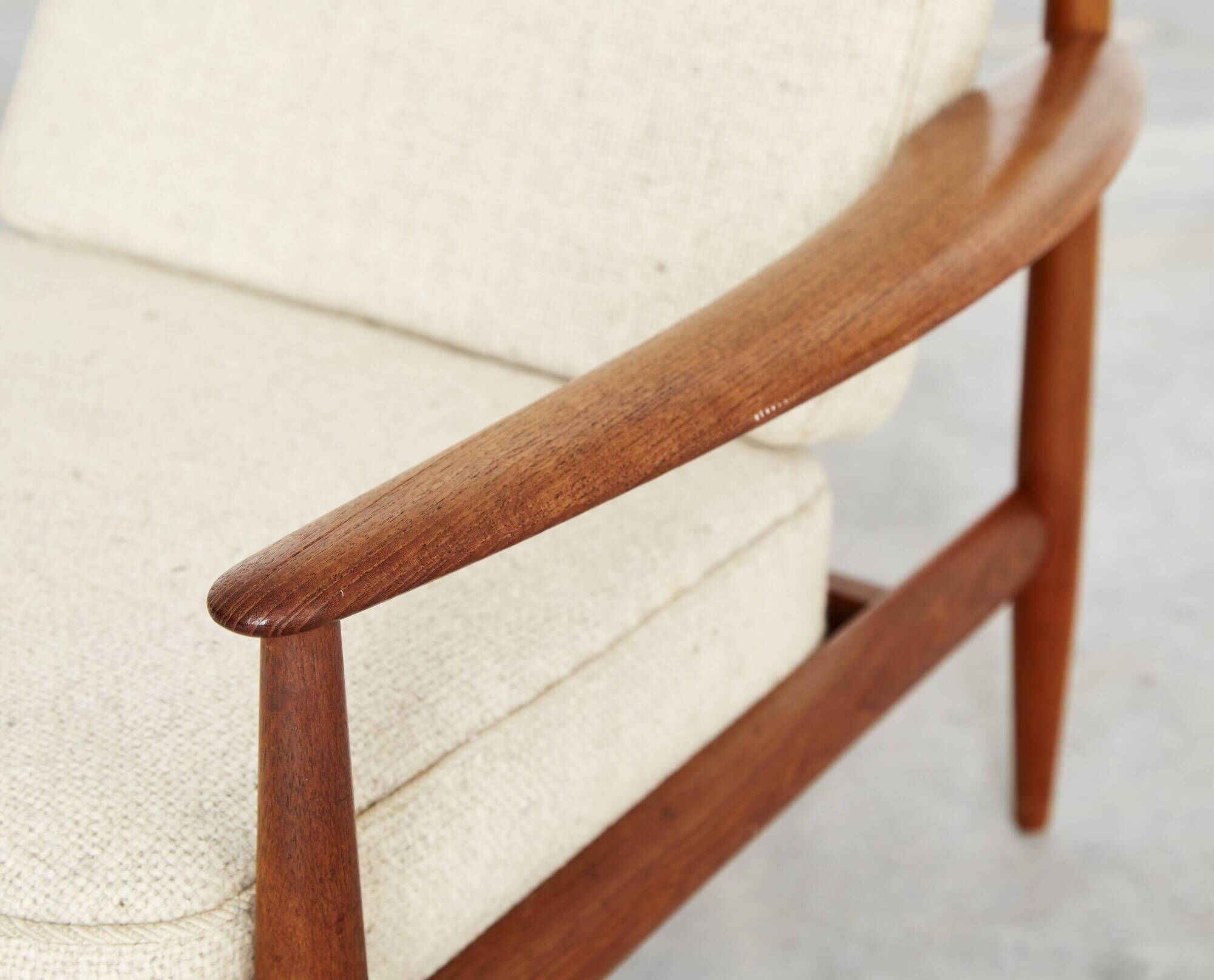 Mid-Century FD118 Teak Easy Chair by Grete Jalk for France &  Søn