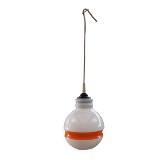 Vintage opaline pendant light