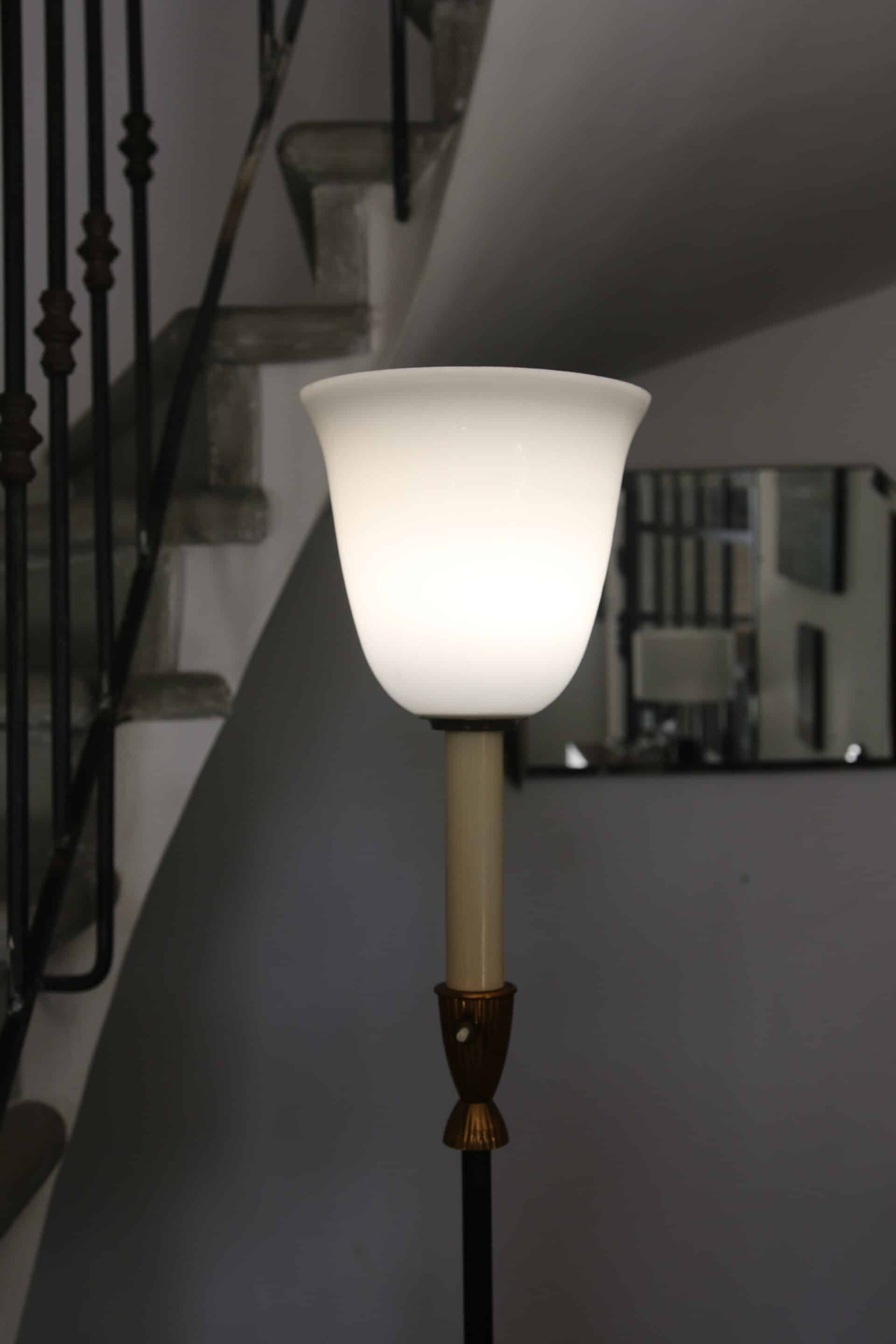 Large Art Deco retro floor lamp, 1920s