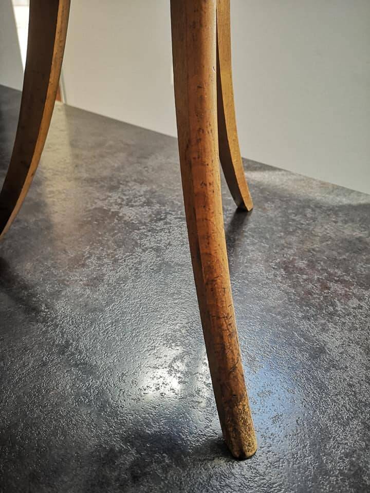 Former worker basket serving piece of professional furniture fruit wood support early 1900