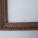 Pair of old wooden frames, oves decoration