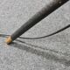 Vintage from the 50s curved floor lamp .