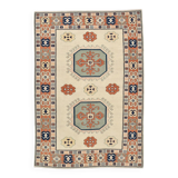 7x10 Vimtage Beige Orange Large Area Vintage Rug, 203x292 Cm