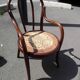 Child wooden armchair curve