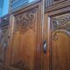 Buffet art déco plateau marbre, meuble vaisselier ancien