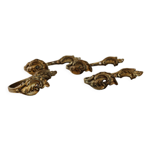 Lot de 2 paires d'embrases à rideaux en bronze
