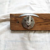 Wooden patère 6 hooks