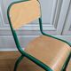 Vintage green school chair