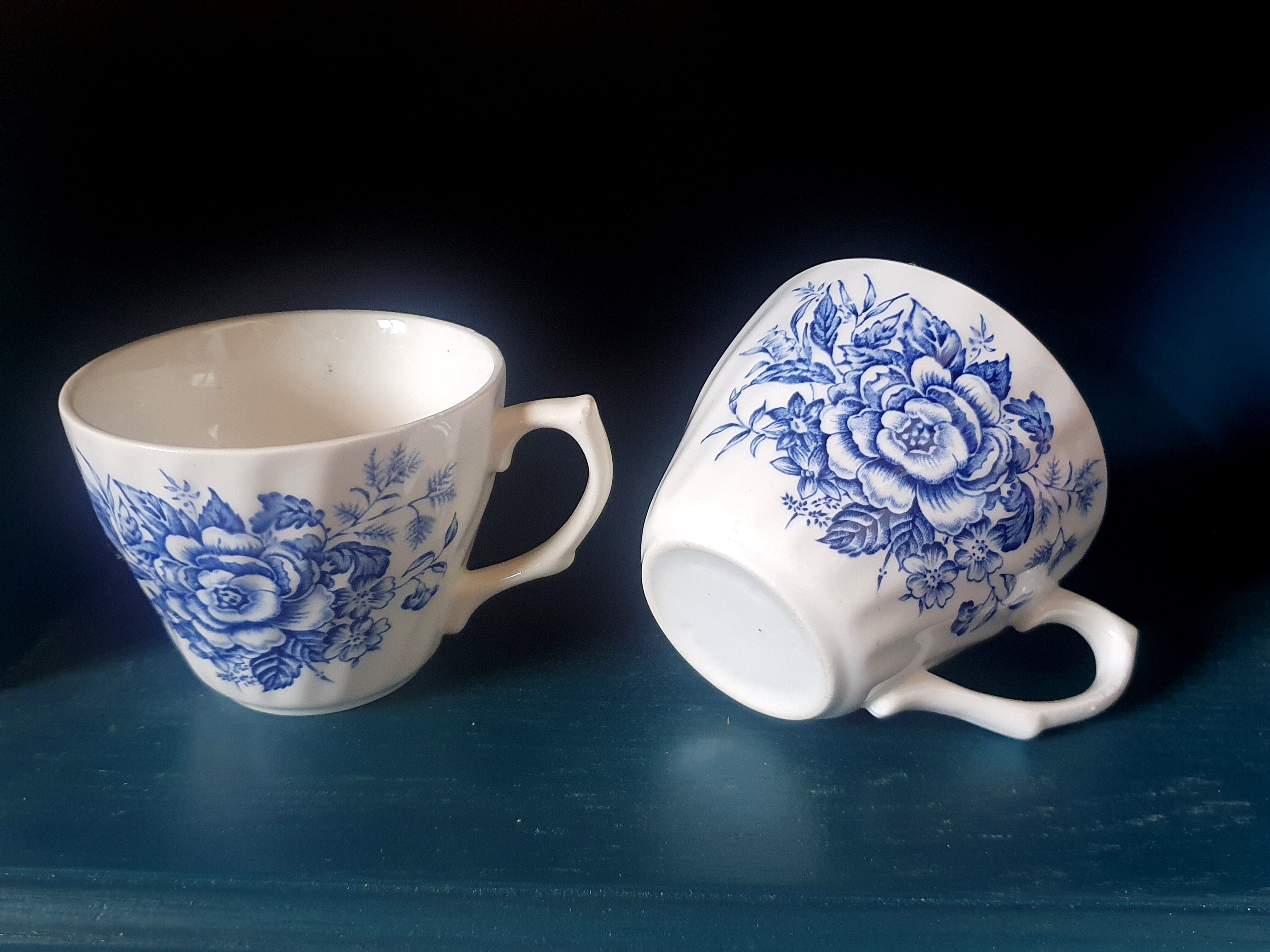 Duo of English porcelain cups