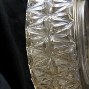 Plafonnier rond en verre transparent ambré