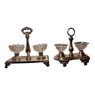 Two double cellars including Baccarat Crystal