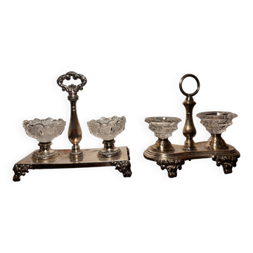 Two double cellars including Baccarat Crystal