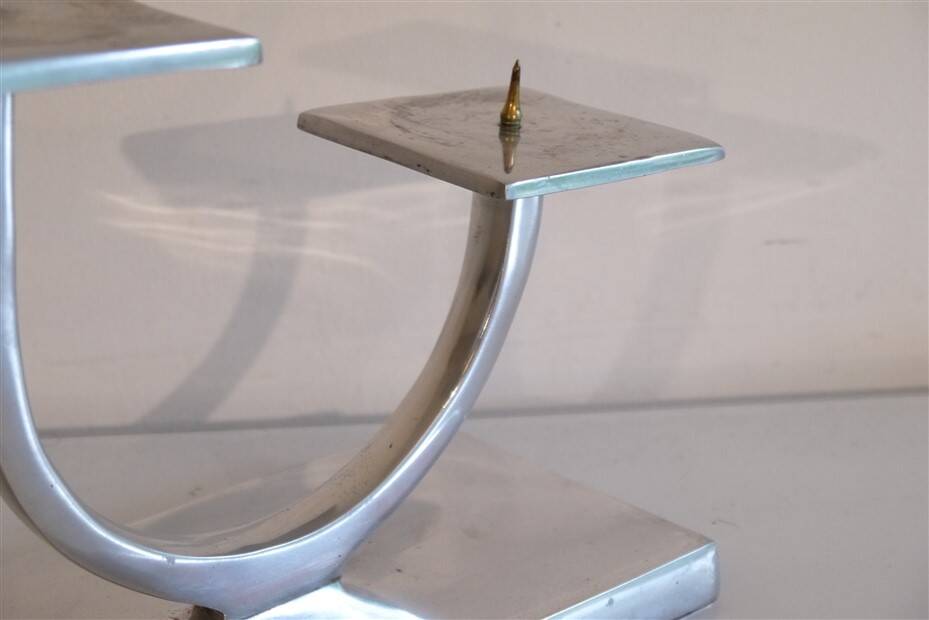 1970 cast aluminum candlestick