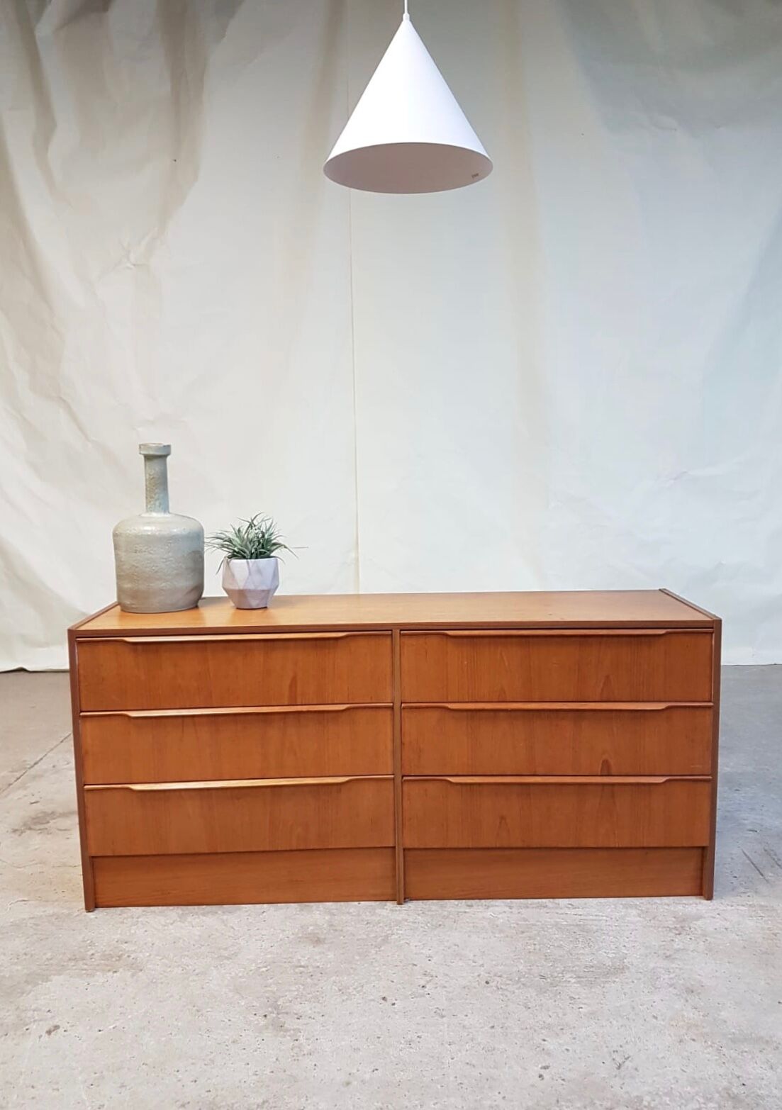 Mid century danish double drawers by Steens
