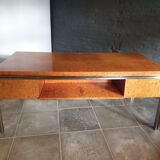 Large desk in burlwood