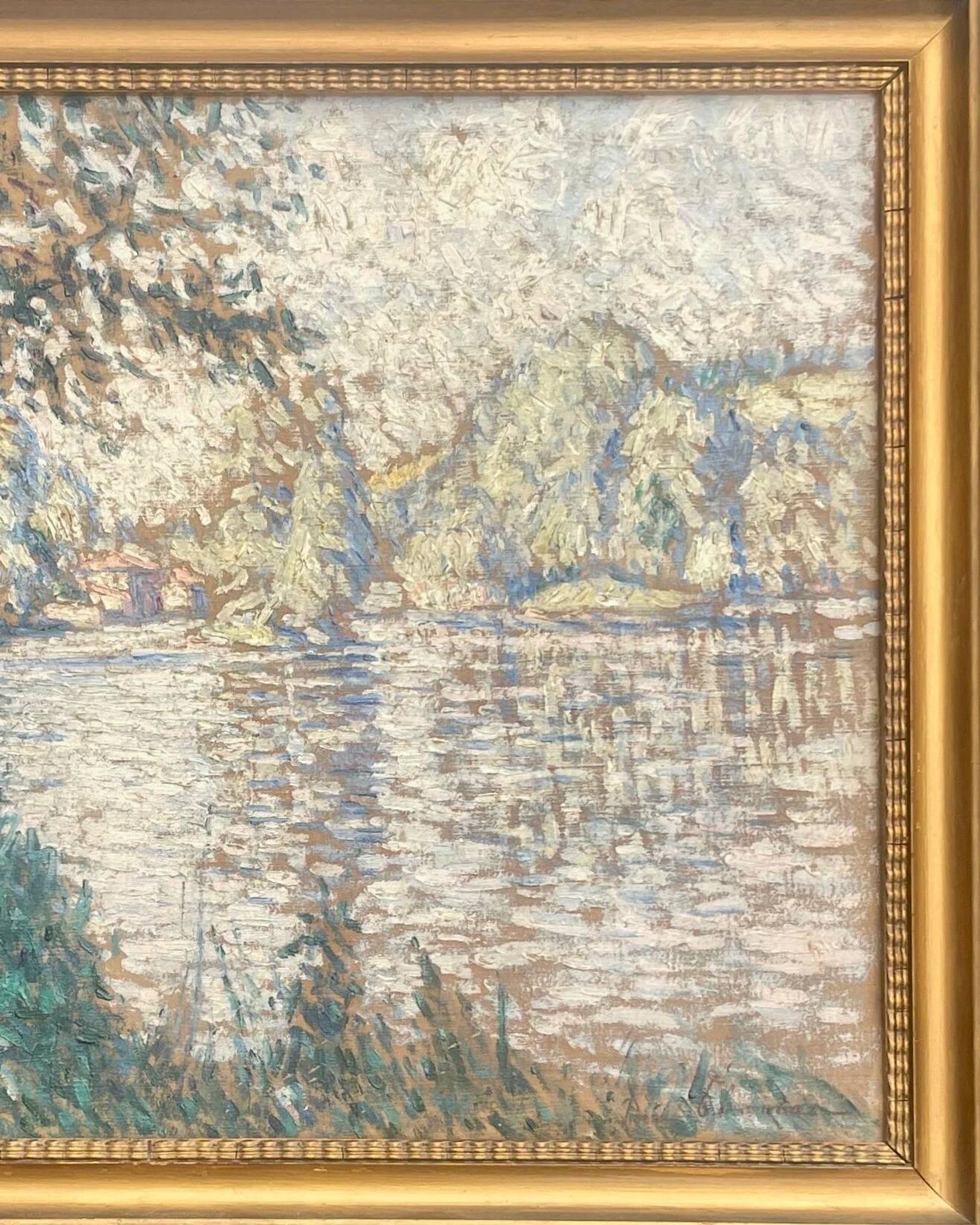 Pierre Thomas (1865-1930) — Riverbank in Limousin, oil on canvas