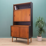 Bookcase teak with bar, Danish design, 70's