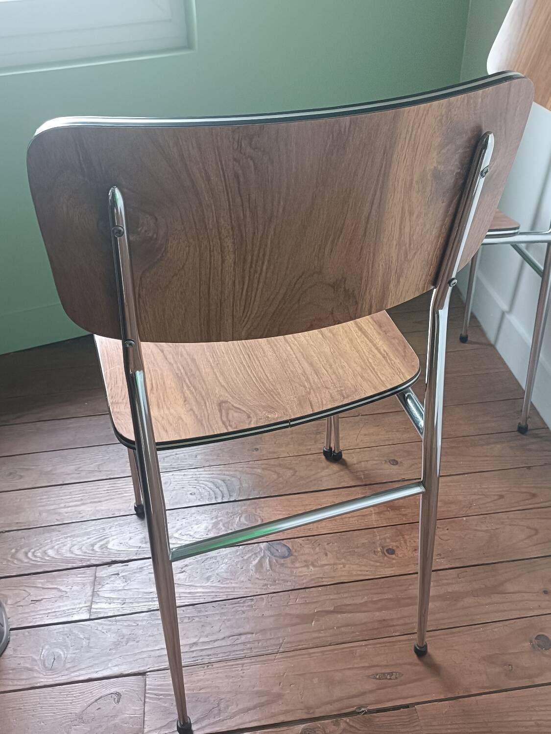 Two vintage Formica chairs