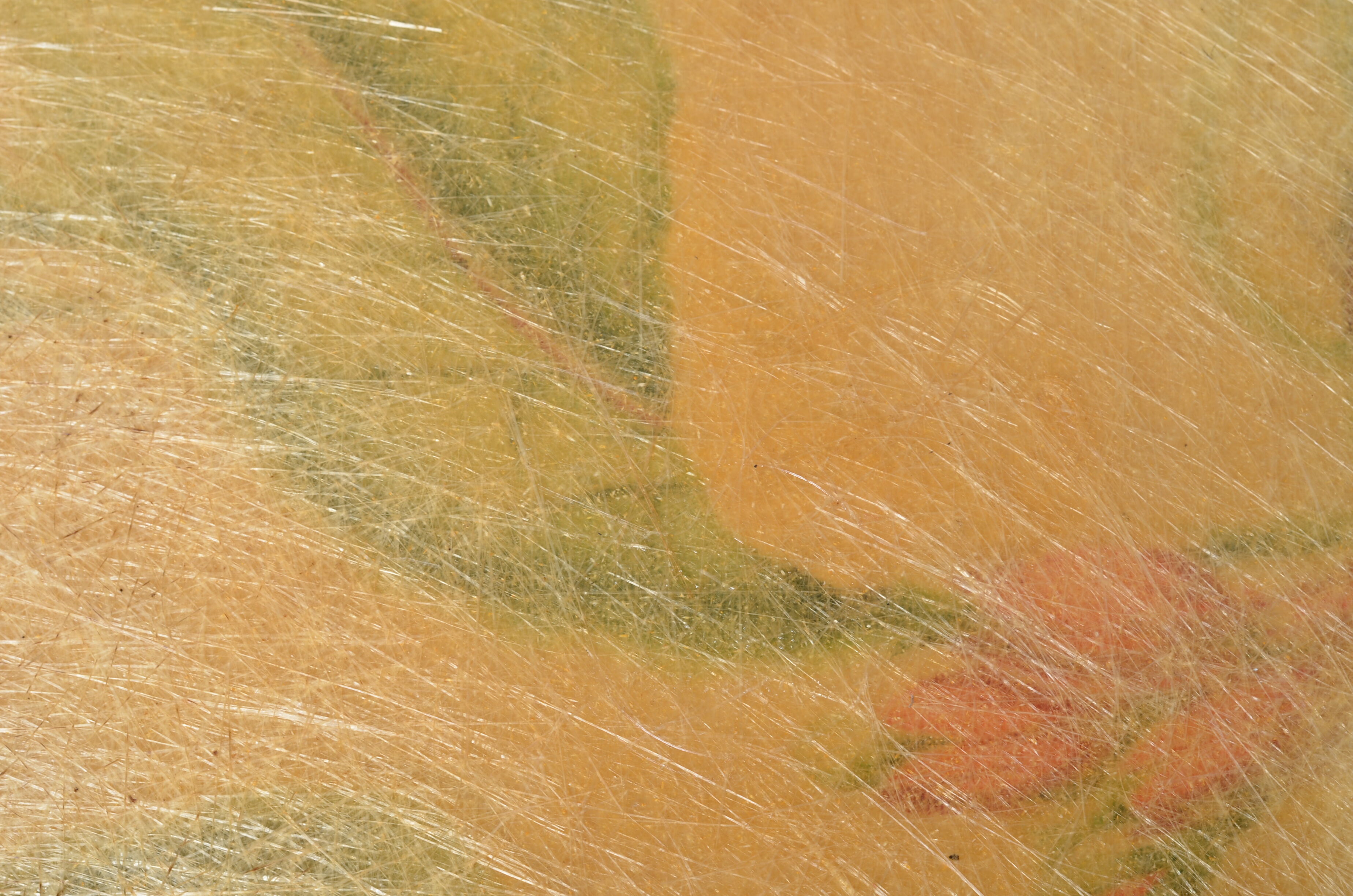 Fiberglass tray with flower decor