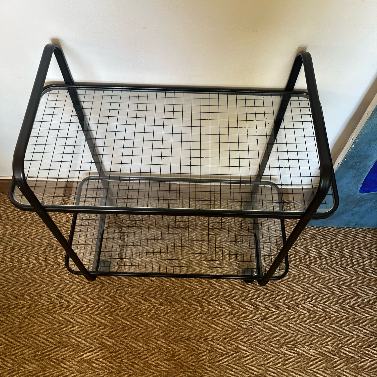 Serving with vintage metal and glass wheels